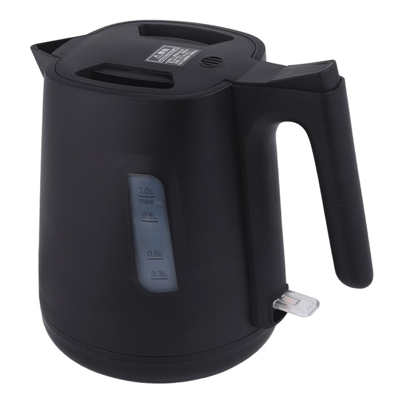 1,0 l kippsicherer elektrischer Wasserkocher aus lebensmittelechtem PP mit Ausguss  