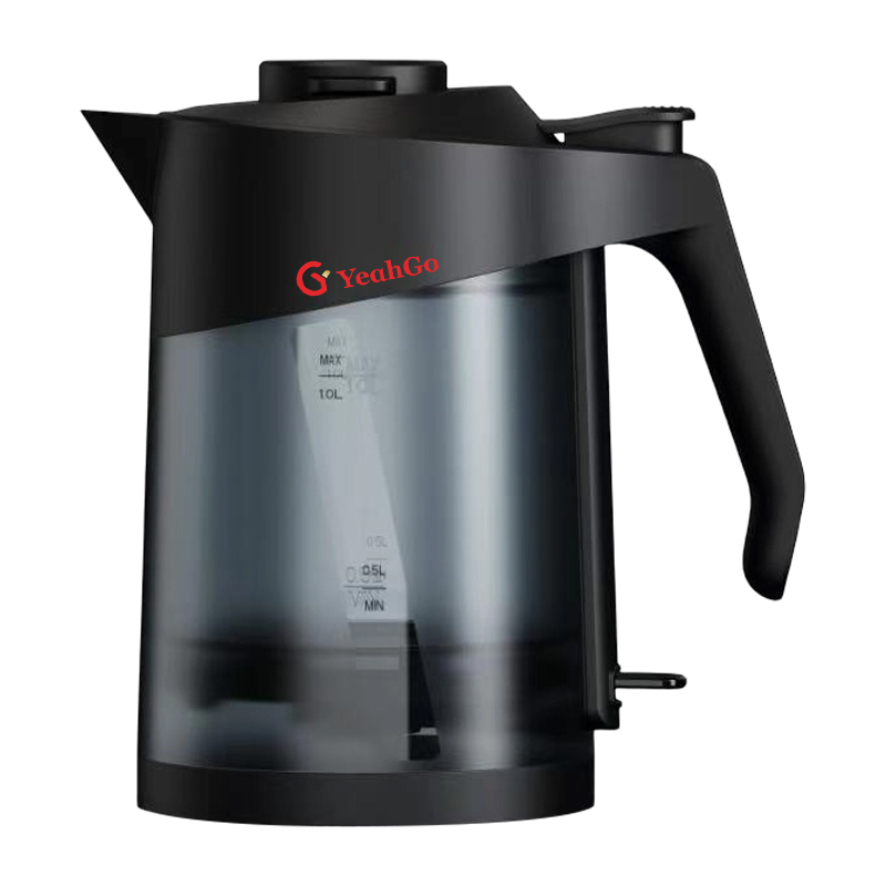 Matte 1,0 l Anti-Tip-Elektrokessel aus lebensmittelechtem PP mit ergonomischem Griff